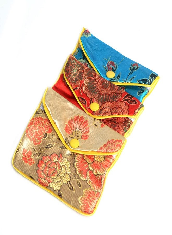 Baitaihem 9 Pack Jewelry Purse Pouch Gift Bags Chinese Silk Style Brocade Embroidered Bag,Multiple Colors(Small&Medium&Large) - Image 3